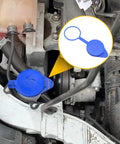 Windshield Washer Fluid Reservoir Cap Fits Ford Focus 2012 2018 And Transit Vans 2015 2022 installed in engine compartment