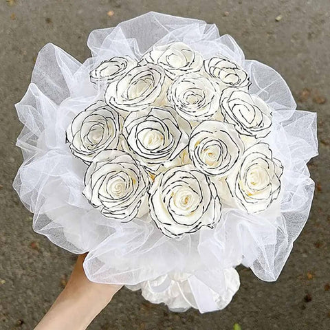 Flower Wrapping Mesh Paper For Bouquets And Gifts Floral Packaging Paper 13.78 By 31.49 Inches Nine Color Options Easy Wrap Game