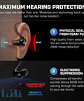 Extreme 2 Point 0 Shooting Ear Buds With Hearing Enhancement Noise Isolation Bluetooth And Dynamic Speakers 25 Hour Battery shown