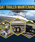 Boat trailer maintenance visual with images of bearings and hubs, product focus: Beefed Up Bearing Grease For Boats 14 Oz Cartridges Six Pack With Water Resistant Lithium Complex For High Load Bearings Hubs And Boat Parts Prevents Corrosion And Reduces Friction In Saltwater Environments