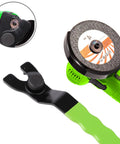 Tough As Nails Adjustable Pin Wrench For Angle Grinder Lock Nuts with ergonomic handle and fitted to angle grinder disc.