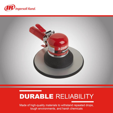Dual Action Geared Orbital Air Sander With 8 Inch Adhesive Pad Five Thirty Second Inch Orbit 825 RPM Quarter Horsepower