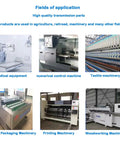 Various machines used in medical, CNC, textile, packaging, printing, and woodworking applications.