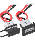 50 Amp Battery Quick Connect Disconnect Connector Kit For 6 To 12 Gauge Cables 12V Wire Harness Plug With Copper Pins