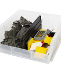 Plastic Length Dividers For AkroBins Six Pack Black Create Custom Compartments In Stackable Storage Bins For Tools Crafts And Supplies
