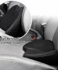 Must Have Car Seat Booster Cushion For Mini John Cooper Works Electric 2025 Non Slip Height Riser shown with lumbar support feature.