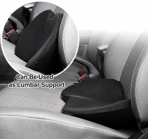 Must Have Car Seat Booster Cushion For Mini John Cooper Works Electric 2025 Non Slip Height Riser shown with lumbar support feature.