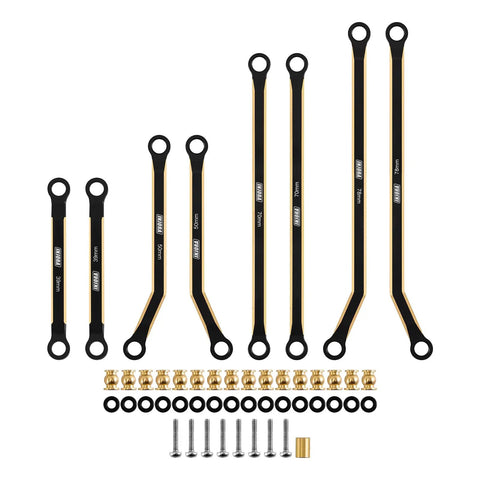 Brass High Clearance Four Link Set For SCX24 Gladiator Power Wagon Heavy Brass Links For Durability 39mm 50mm 70mm 78mm