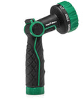 Thumb Control Garden Hose Nozzle With Eight Spray Patterns Carbon Fiber Texture Non Slip Grip No Trigger Squeeze Smooth Flow Lever