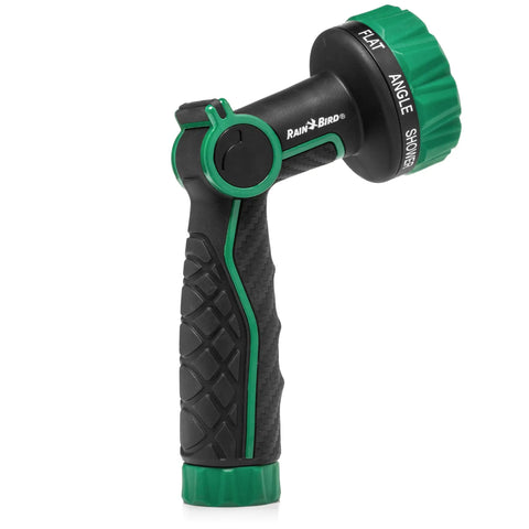 Thumb Control Garden Hose Nozzle With Eight Spray Patterns Carbon Fiber Texture Non Slip Grip No Trigger Squeeze Smooth Flow Lever