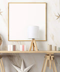 Cozy Kids Table Lamp With Fabric Shade And Wood Tripod Base on desk, ideal for kids room, office, or dorm, warm white glow