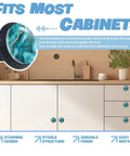 Slick Turquoise Crystal Cabinet Knobs Add That Dope Marble Finish To Any Kitchen Drawers Bathroom Vanity Or Bedroom Dresser Includes All Necessary Mounting Hardware For A Quick Top Shelf Upgrade. Close-up of turquoise glass knob mounted on cabinet surface.
