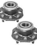 Rear Wheel Bearing And Hub Assembly For Honda Accord 1998 1999 2000 2001 2002 With ABS Four Lug Drop In Replacement And Direct Fit Two Pack