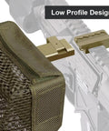 Heat Resistant AR Brass Catcher Net With Quick Release Zipper And Dual Picatinny Mounts, Thickened Nylon Frame in Khaki