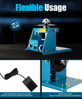 110V 10Kg Portable Welder Positioner Turntable Machine With 3 Jaw Chuck Rotary Welding Table 0 To 90 Degrees 2-10 RPM
