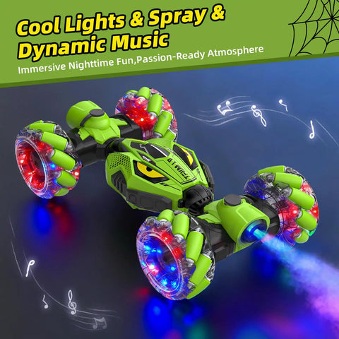 High Speed 4WD RC Car With Gesture Sensing Remote Dual Sided Driving 360 Degree Rotating Stunt Vehicle Drift And Flip Capable