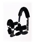 Black Fleece Halter Covers For Horses Set Of 9 Padded Halter Liners To Stop Hair Loss And Pressure Marks Protect Cheekpieces Throatlatch