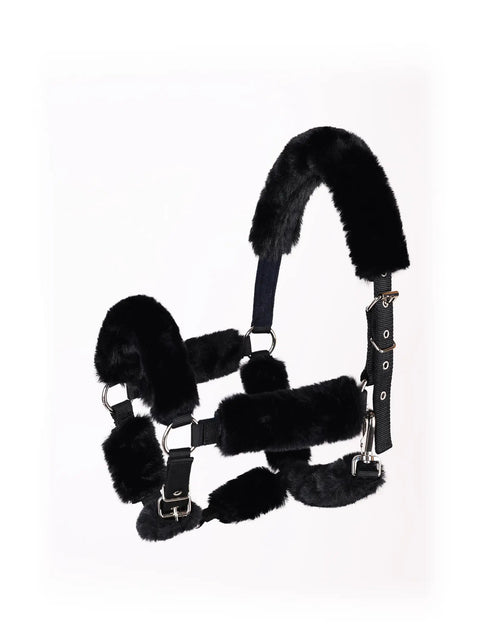 Black Fleece Halter Covers For Horses Set Of 9 Padded Halter Liners To Stop Hair Loss And Pressure Marks Protect Cheekpieces Throatlatch