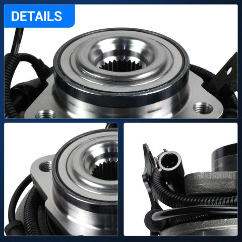 Close-up view of Front Wheel Hub And Bearing Assembly 2 Pack For 2006-2010 Ford Explorer And 2006-2010 Mercury Mountaineer, detailing flange surface