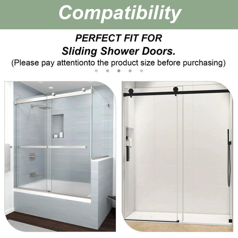 Gray Shower Door Bottom Track Two Pack, Single-Sided Channel With Widths Half Inch And Three-Eighths Inch installation view