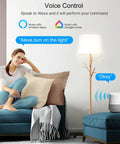 Woman using High Power 30A WiFi Smart Switch 110V 120V 240V With App Remote And Timer for voice control with Alexa and Google Home