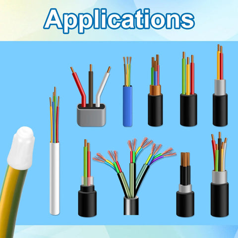 50pcs ceramic wire connectors set with porcelain twist caps and ceramic nuts for high-temperature heating system repairs