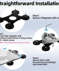 Starlink Mini Car Magnetic Roof Mount For Truck, Boat, And RV, Heavy Duty 4 Magnet System With 300 Pounds Pull assembly steps