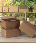 Durable Brown Corrugated Mailer Boxes With Lids 7.6x3.94x5.1 Inches Single Wall 32 Lb Per Sq In Pack Of 20 Eco Friendly Moving Supplies