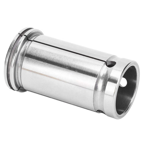 Beefy Straight Shank Collet Adapter for CNC Routers and Lathes with High Precision Clamping, 65Mn Material, 20mm Size, Chamfered Inner Hole.