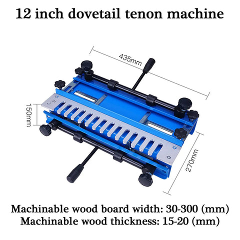 Pro Level 12 Inch Wood Dovetail Jig With Half Inch Mold Rock Solid Die Cast Aluminum Cabinet Making Router Template for woodworking.