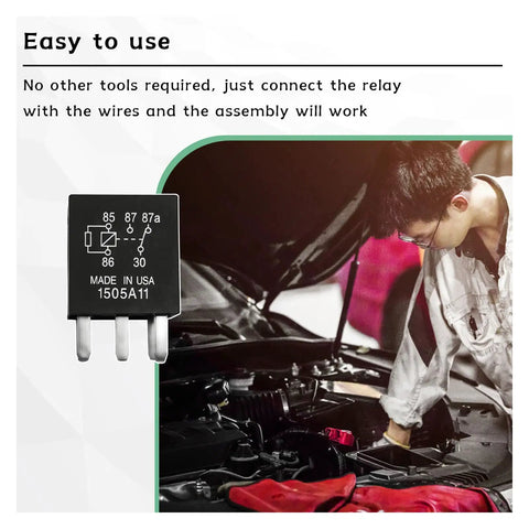 2 Pack 5 Pin Power Relay Kit For Auto Fuel Pump Replacement G8V RH 1C7T R DC12 High Performance Electromechanical Relay in use