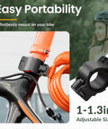 Lock Up Your Ride With This 4 Foot Cable Lock A Tough As Nails Half Inch Resettable Combination Lock With Mounting Bracket