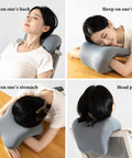 Ergonomic Memory Foam Headrest Pillow With Soft Polyester Spandex Cover Adjustable Neck And Back Support For Office Chairs Keeps You Cozy