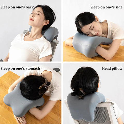 Ergonomic Memory Foam Headrest Pillow With Soft Polyester Spandex Cover Adjustable Neck And Back Support For Office Chairs Keeps You Cozy
