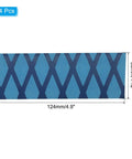 Hella Solid Non Slip Heat Shrink Sleeve For Cutting Knife Handles 4 Pack Chef Cutter Grip Wrap Featuring Snazzy Blue Textured Cover, 30x124mm