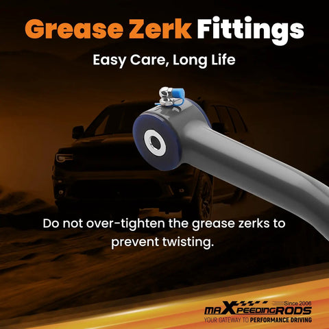 Beefed Up Front Adjustable Track Bar For Jeep Cherokee XJ And Wrangler TJ Fits 1.5 To 4.5 Inch Lift Ranging From 32.28 To 33.46 Inches Helps Center Axle And Reduces Wobble Off Road Ready Upgrade Durable Steel Construction, gray steel track bar with grease zerk fittings