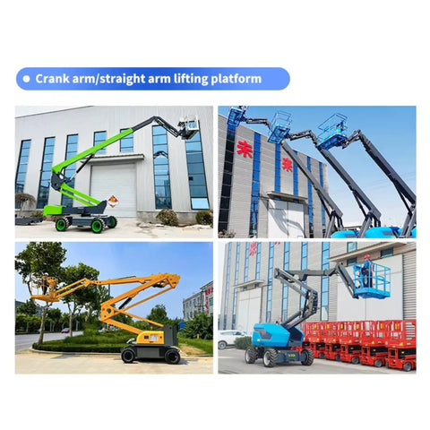 Workhorse Aerial Lift Platform For Warehouse Racking Installation And High-Reach Maintenance shown in various models and settings