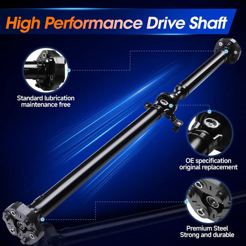 Cadillac CTS Rear Drive Shaft Assembly Replacement Prop Shaft For 2004 2007 Sedan Automatic Transmission Fits 25773497 936127 Easy Install And Durable Performance, black steel shaft