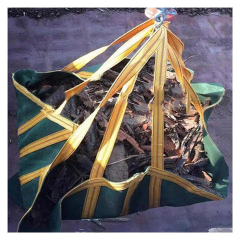 Heavy Duty Cargo Lifting Net For Pallets And Cranes Beefy Canvas Construction With Reinforced Handles Tear Resistant Security Bag