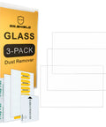 3 Pack Tempered Glass Screen Protector For DJI RC 2 And Air 3 Remote, Mini 4 Pro Controller, packaging and cleaning kit