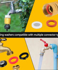 All In One Plumbing Repair Kit With 1075 Pieces And 37 Sizes, sealing washers for faucet, hose and spigot connections.