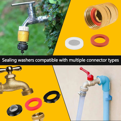 All In One Plumbing Repair Kit With 1075 Pieces And 37 Sizes, sealing washers for faucet, hose and spigot connections.