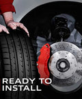 Installation of Premium Ceramic Front Disc Brake Pad Set For Dodge Holden Mitsubishi Subaru Quiet Braking Low Dust