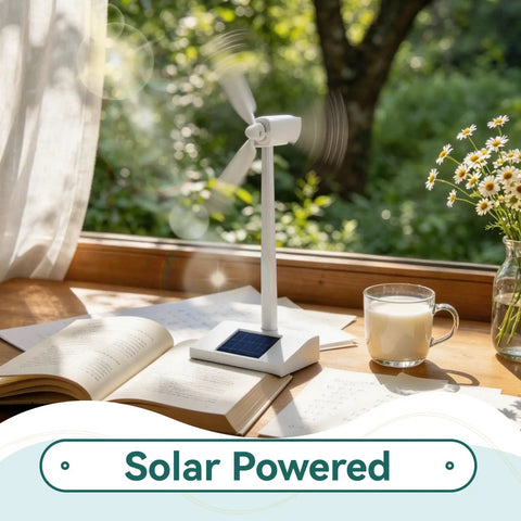 Solar Powered Windmill Model For Desk And Classroom Use Desktop Turbine Kit