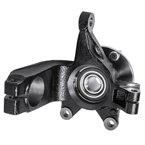 Front 2-Piece Steering Knuckles With Wheel Bearing Hubs Assembly For 2006-2011 Ford Focus Replacement Kit Includes Two Front Steering Knuckles