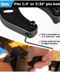 Universal Gland Nut Wrench For Hydraulic Cylinders showing reversible pins and hex wrench for 1/4" or 7/32" pin holes
