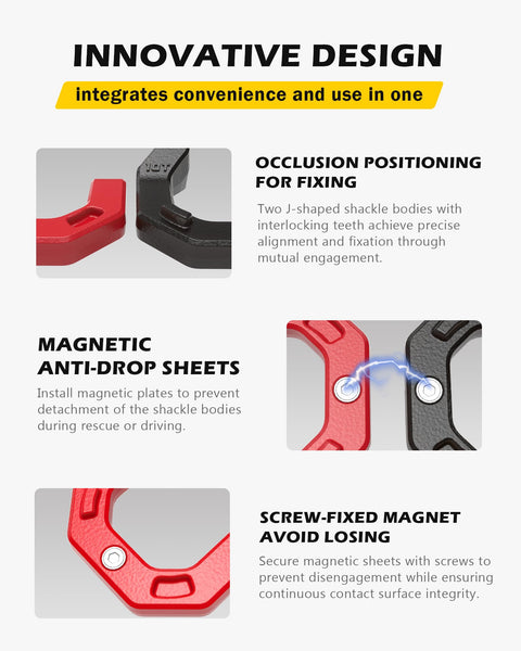Innovative design of three quarters inch D ring shackles heavy duty forged steel with seven eighth inch pin easy open system
