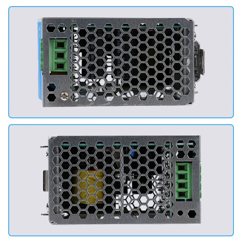 Bulletproof Din Rail Power Supply Delivering Rock Solid 240W Output At 24V And Ten Amps for clean workshop use, hexagonal ventilation design.