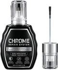 Professional Chrome Repair Pen, Silver Spray Paint for Metal (Silver) with dual applicator bottle and precision tip.