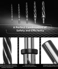 Pro Grade M2 HSS Tapered Reamer Drill Bit Set 5 Piece Precision Reamers For Metal Wood Plastic Non Slip Shank 5 Spiral Flutes